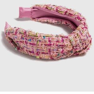 Shiraleah Pink Multicolor Tweed Headband
